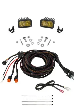 Final Sale Diode Dynamics 2022+ Ford Maverick, C2 Sport Stage Series Ditch Light Kit Pro Yellow Combo