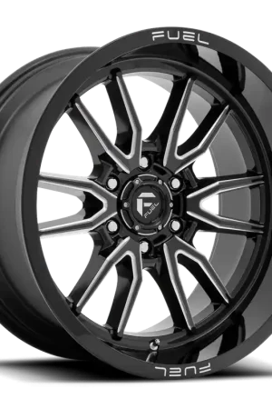 Limited Time Aluminum Wheels 18X9 Clash 6 D761 6 On 135 Gloss Black Milled 87.1 Bore 1 Offset Multi Spoke Fuel Off Road Wheels