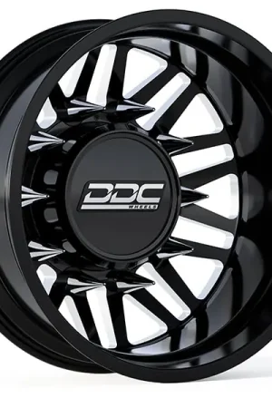 Special Offer DDC Black/Milled Aftermath 22"x 8.25" Wheel Set 05-23 F-350 | 11-14 F-450 | 19-24 Ram 3500 Dually
