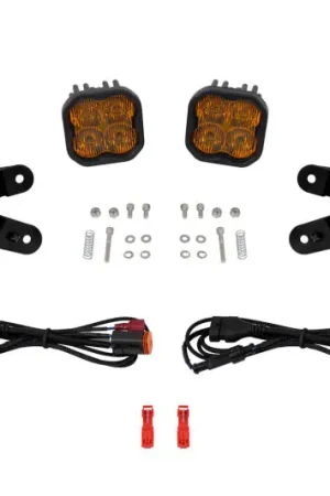 Diode Dynamics 10-13 Lexus IS250C SS3 LED Fog Light Kit (3000K) Max Yellow SAE Fog - Yellow Authentic