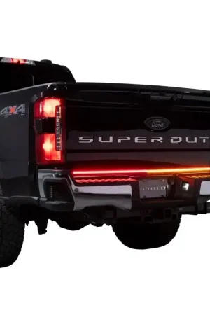Putco 23-24 Ford SuperDuty F-250 60In Direct Fit Blade Kit Tailgate Bars w/ LED Taillamps Direct From Factory