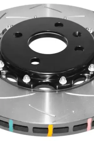 Hot Picks DBA 2012 Lotus Exige Front Slotted 5000 Series 2 Piece Rotor Assembled w/ Black Hat