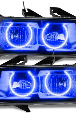 Direct From Manufacturer Oracle Lighting 04-12 Chevrolet Colorado Pre-Assembled LED Halo Headlights -Blue