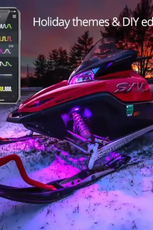 Last Chance XK Glow LED Snowmobile Accent Light Kits XKchrome Smartphone App (Standard)
