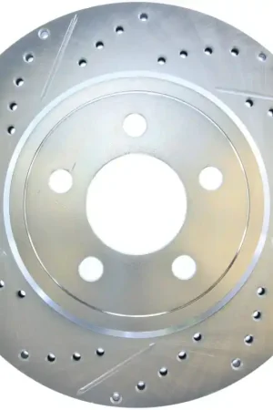 StopTech Select Sport 2011-2012 Dodge Challenger RT Drilled and Slotted Rear Right Brake Rotor Luxury