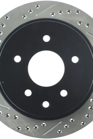Weekend Sale StopTech 03-05 350Z / 03-04 G35 / 03-05 G35X SportStop Slotted & Drilled Rear Right Rotor