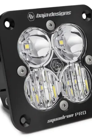 Baja Designs Squadron Pro Driving/Combo Pattern Flush Mount Black LED Light Pod - Clear Mega Sale