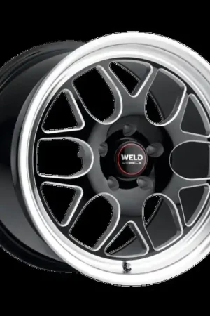 High Quality Weld Solana Drag 15x10 / 5x114.3 BP / ET22 /  6.36in BS / 78.1 Dia  - Gloss Black Milled Wheel