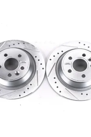 Discount Power Stop 12-15 Land Rover Range Rover Evoque Rear Evolution Drilled & Slotted Rotors - Pair