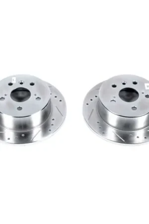 Markdown Power Stop 13-18 Lexus ES300h Rear Evolution Drilled & Slotted Rotors - Pair