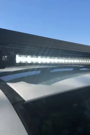 Cali Raised Front Runner Slimline Roof Rack Led Bar Brackets Kit - 42 Inch Slim Led Light Bar Amber Limited Edition