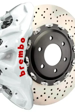 Latest Brembo 25+ BMW X3 M50 xDrive (G45) Front GT BBK 8 Piston Cast 412x38 2pc Rotor Drilled - White