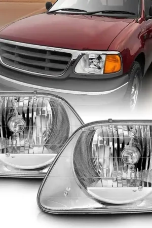 Buy Today ANZO 1997-2003 Ford F-150 Crystal Headlights Chrome