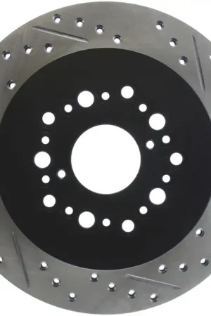 Fan Favorite StopTech Power Slot 93-97 Lexus GS Series/95-00 LS400/92-00 SC400 Rear Left Drilled & Slotted Rotor