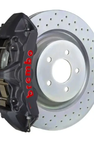 Reduced Price Brembo 10-15 Camaro V6 Front GTS BBK 6 Piston Cast 355x32 1pc Rotor Drilled-Black HA