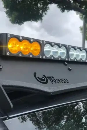 Free Delivery Cali Raised Dual Function Amber/White Led Light Bar Prinsu Mounting Bracket Kit - Wire Harness/Small