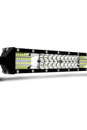 Premium XK Glow 2-in-1 LED Light Bar w/ Pure White and Hunting Green Flood and Spot Work Light 10In