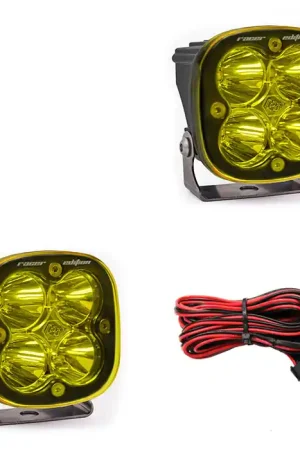 LED Light Pods Baja Amber Lens Spot Pair Squadron Racer Edition Baja Designs Certified