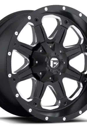 Aluminum Wheels 17X9 Boost D534 5 On 114.3/5 On 127 Black Milled 78.1 Bore -12 Offset Multi Spoke Fuel Off Road Wheels Wholesale