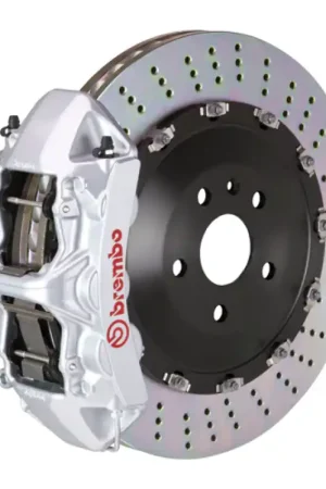 Free Shipping Brembo 09-16 Panamera/S/4S/Turbo Front GT BBK 6 Piston Cast 405x34 2pc Rotor Drilled-Silver