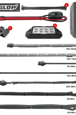 Buy Direct XK Glow LED Underglow Light Kit for Polaris Slingshot XKCHROME Smartphone App Controller (Standard)