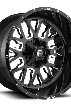 Aluminum Wheels 22X12 Stroke D611 8 On 165.1 Gloss Black Milled 125.2 Bore -44 Offset Fuel Off Road Wheels Instant Buy