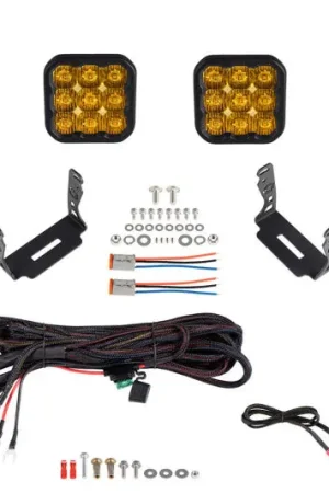 Popular Diode Dynamics 18-21 Jeep JL Wrangler SS5 Bumper LED Pod Light Kit - Sport Yellow Driving