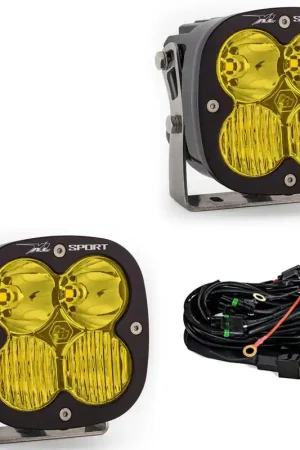 LED Light Pods Baja Amber Lens Driving Combo Pattern Pair XL Sport Series Baja Designs Professional Grade