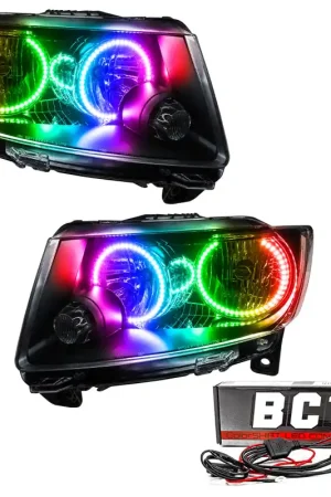 Oracle 11-13 Jeep Grand Cherokee SMD HL (Non-HID)-Chrome - ColorSHIFT w/ BC1 Controller Big Sale