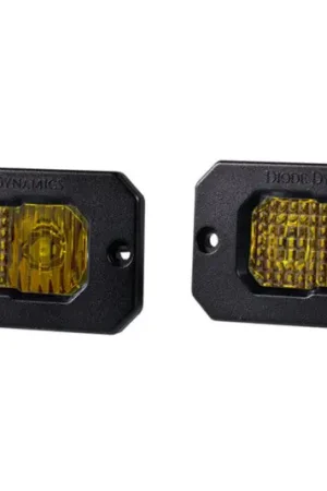 Diode Dynamics Stage Series 2in LED Pod Pro - Yellow Combo Flush ABL (Pair) Seasonal Sale