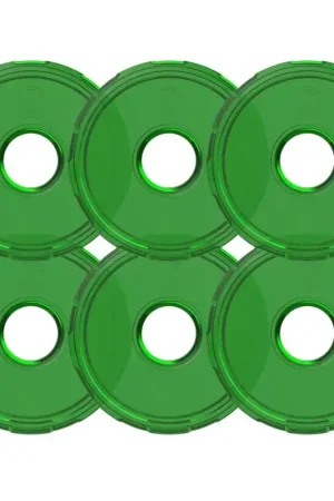 Genuine KC HiLiTES Cyclone V2 LED - Replacement Lens - Green - 6-PK