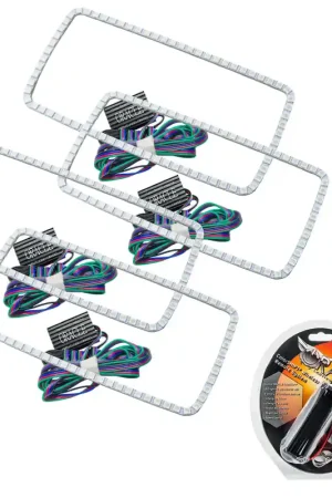 Get Yours Oracle GMC Sierra 07-13 Halo Kit (New Square Ring Design) - ColorSHIFT