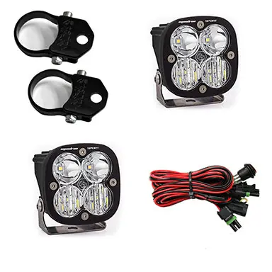 High Quality Polaris LED Light Pods 1.75 Inch Harness Vertical Mounts Kit Squadron Sport Baja Designs