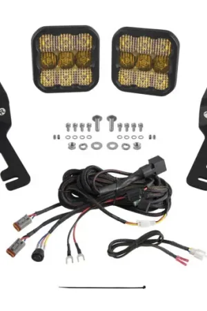 Diode Dynamics Stage Series Ditch Light Kit for 2019-Present Ram SS5 - Yellow Pro Combo Don’t Miss Out