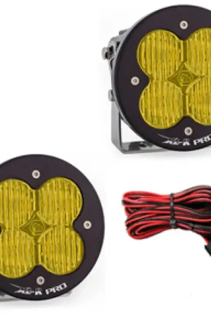 Deal Baja Designs XL R Pro Series Wide Cornering Pattern LED Light Pods - Amber