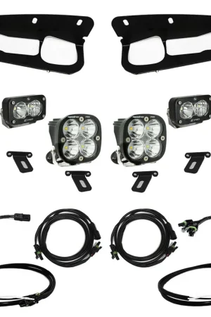 Ford Bronco (21-Present) S2 SAE Baja Amber FPK Pro w/Upfitter Wiring Harness for OEM Steel Bumper Baja Designs Money Back Guarantee