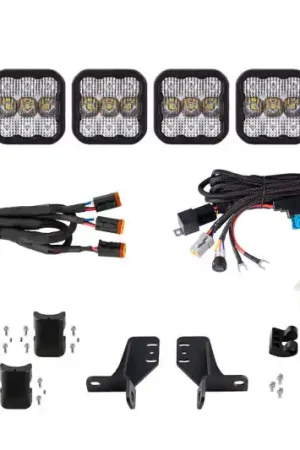 Diode Dynamics Bronco SS5 6-Pod CrossLink Grille Lightbar Kit Pro - White Combo Today Only