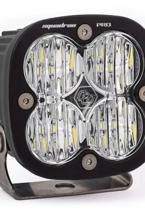 Direct From Factory Baja Designs Squadron Pro Black Wide Cornering Pattern LED Light Pod - Clear