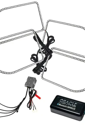 Oracle Ford F250/350 11-16 Dynamic Halo Kit - Square Ring Design - ColorSHIFT - Dynamic Wholesale