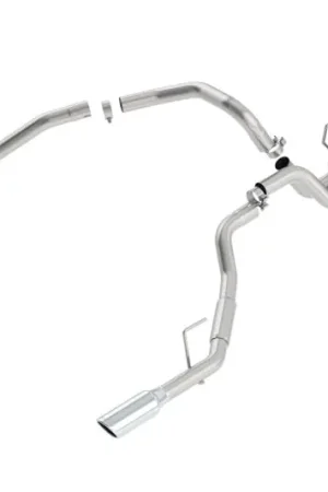Premium Borla 09-13 Dodge RAM 1500 5.7L CC/SB w/Fact Sngl Exhaust C/B 3x2.5in Single Round Rolled Split Rear