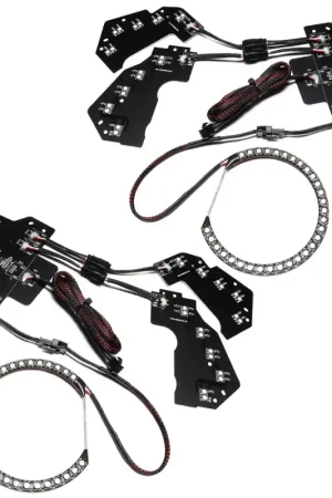 Oracle 18-21 Ford Mustang Dynamic DRL w/ Halo Kit & Sequential Turn Signal - ColorSHIFT Trusted Brand