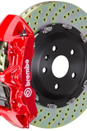 Brembo 14-18 A250/14-19 CLA250/15-20 GLA250 Front GT BBK 6 Piston Cast 365x34 2pc Rotor Drilled-Red Direct From Factory