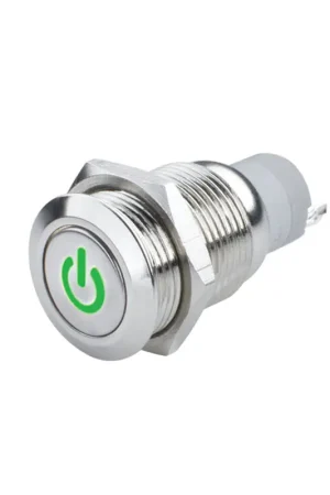 High Quality Oracle Power Symbol On/Off Flush Mount LED Switch - Green