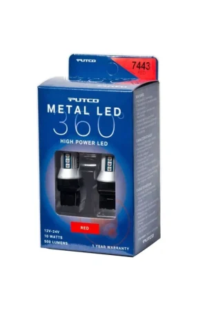 Wholesale Putco 7443 - Red Metal 360 LED