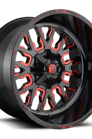 Direct From Factory Aluminum Wheels 20X12 Stroke D612 5 On 139.7/5 On 150 Gloss Red Milled 110.3 Bore -43 Offset Fuel Off Road Wheels