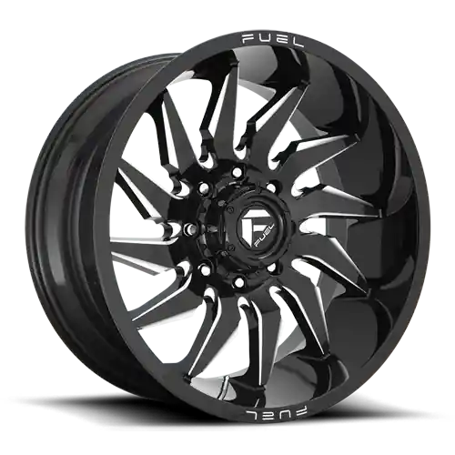 Popular Aluminum Wheels 22X10 Saber D744 5 On 139.7 Gloss Black Milled 78 Bore -18 Offset Fuel Off Road Wheels