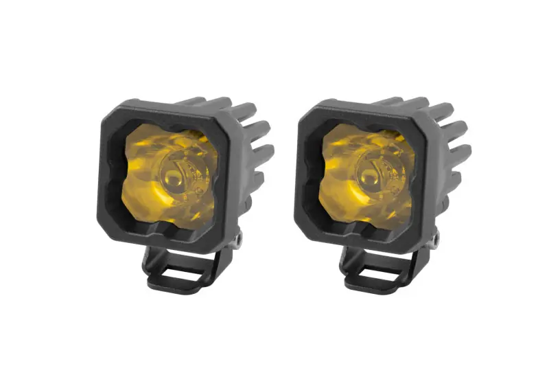 Diode Dynamics Stage Series C1 LED Pod Pro - Yellow Spot Standard ABL (Pair) Direct From Manufacturer