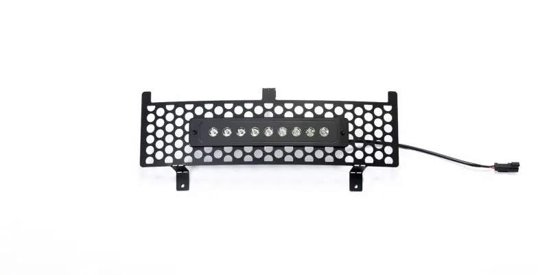 Putco 15-19 Chevy Silv HD SS Black Punch Design Bumper Grille Insert w/ Curved Flush 10in Light Bar Sale