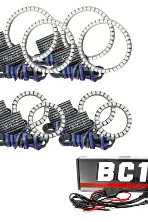 Luxury Oracle Vector Jeep Wrangler JK Grille Halo Kit - ColorSHIFT w/ BC1 Controller