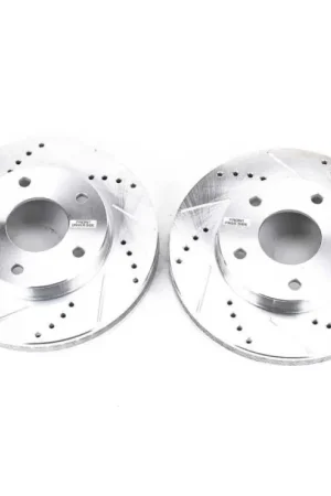 Secure Checkout Power Stop 97-05 Chevrolet Blazer Front Evolution Drilled & Slotted Rotors - Pair
